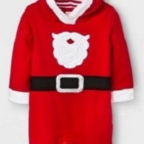 Infant boy Christmas Holiday Outfit 1PC Santa 0-3M - Picture 2 of 5